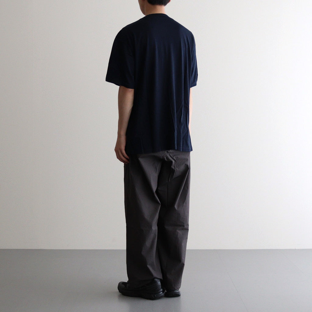 WASHABLE WOOL S/S TEE #NAVY [FSC241-70165B]