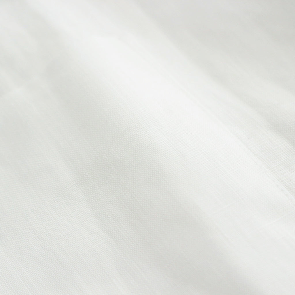 Linen L/S Oversized Regular Collar Shirt #WHITE [GM241-50273B]