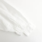 Linen L/S Oversized Regular Collar Shirt #WHITE [GM241-50273B]