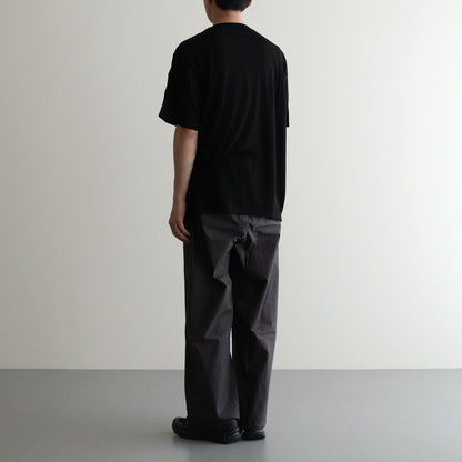 WASHABLE WOOL S/S TEE #BLACK [FSC241-70165B]