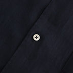 Linen L/S Oversized Regular Collar Shirt #NAVY [GM241-50273B]