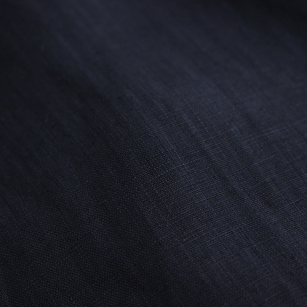 Linen L/S Oversized Regular Collar Shirt #NAVY [GM241-50273B]