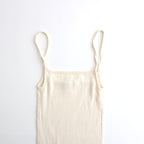 ORGANIC SOFT RIB CAMISOLE #IVORY [A24SC05OT]