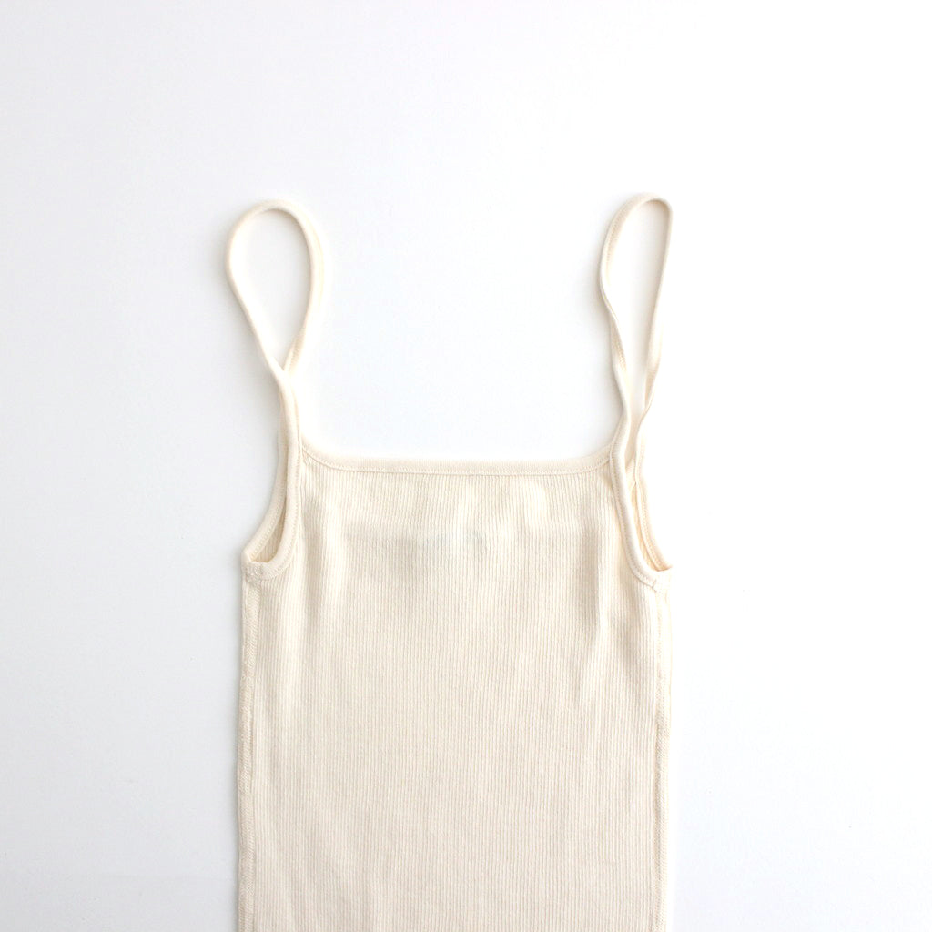 ORGANIC SOFT RIB CAMISOLE #IVORY [A24SC05OT]