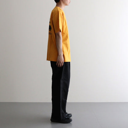 Waste Cotton Printed S/S Tee #YELLOW [TP241-70009]