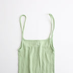 ORGANIC SOFT RIB CAMISOLE #LIGHT GREEN [A24SC05OT]