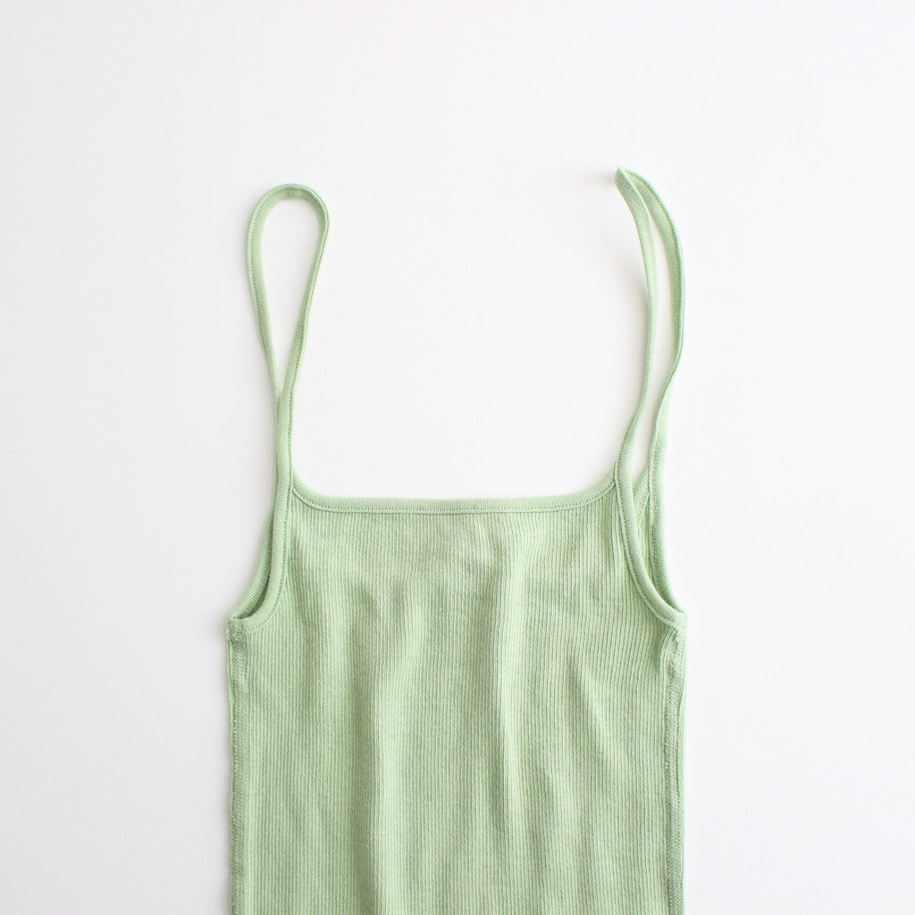 ORGANIC SOFT RIB CAMISOLE #LIGHT GREEN [A24SC05OT]