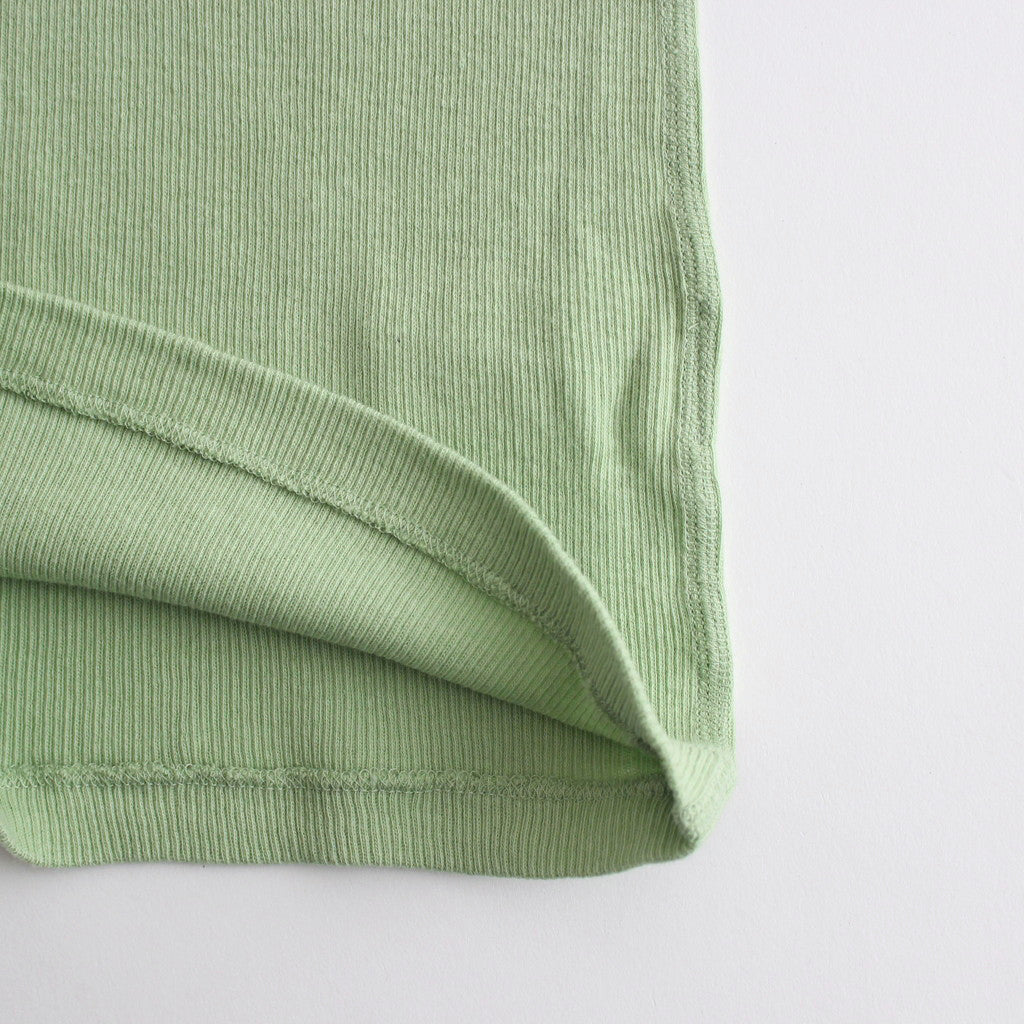 ORGANIC SOFT RIB CAMISOLE #LIGHT GREEN [A24SC05OT]