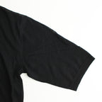 HARD TWIST HIGH GAUGE WOOL SILK KNIT SKIPPER POLO #BLACK [A24SP02WS]