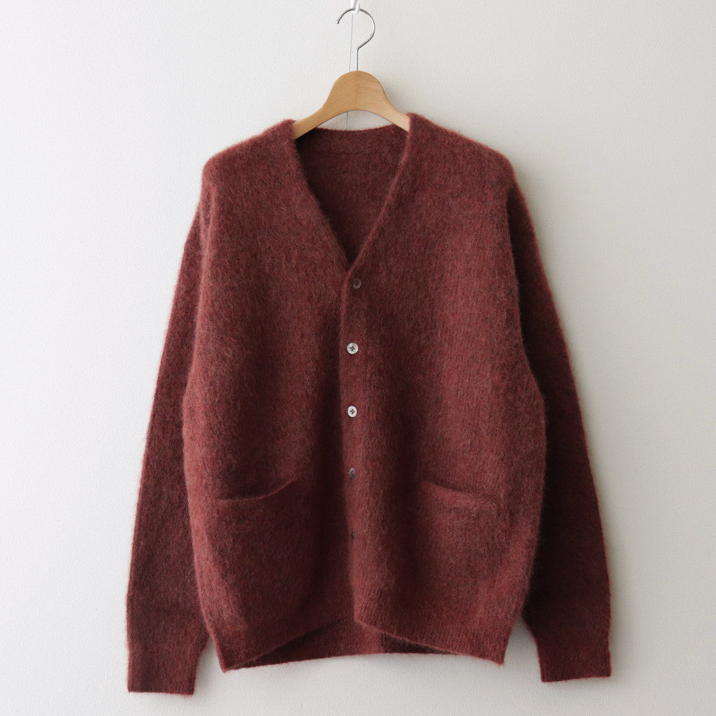 Mohair V/N Cardigan #Brick [2303-015]