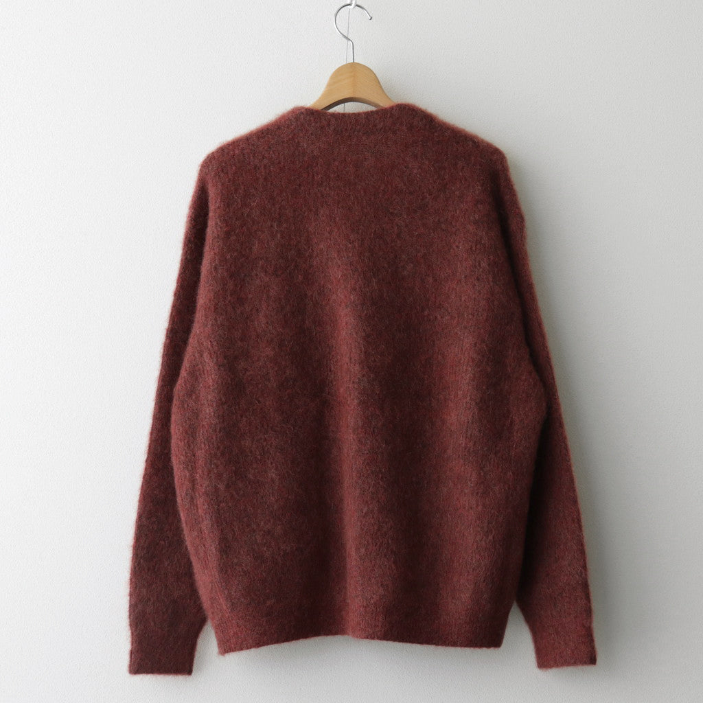 Mohair V/N Cardigan #Brick [2303-015] – ciacura