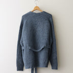 Suri Alpaca Short Gown #Blue [2303-016]