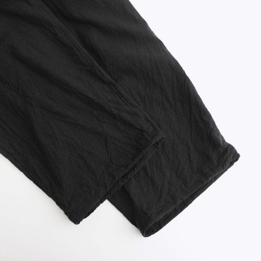 Linen Cupro Track Pants #BLACK [GM241-40237]