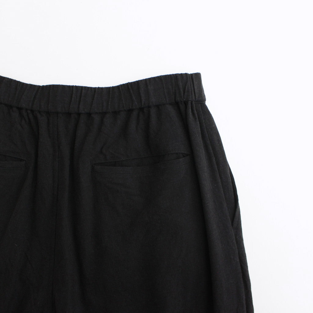 Linen Cupro Track Pants #BLACK [GM241-40237]