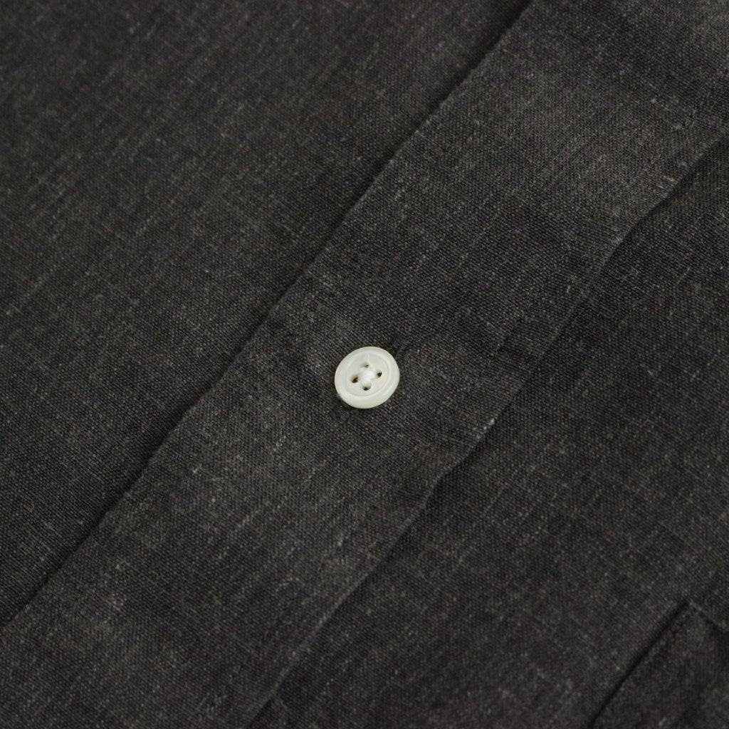 Linen Cupro L/S Oversized B.D Shirt #GRAY [GM241-50238]