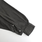 Linen Cupro L/S Oversized B.D Shirt #GRAY [GM241-50238]
