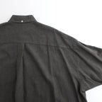 Linen Cupro L/S Oversized B.D Shirt #GRAY [GM241-50238]