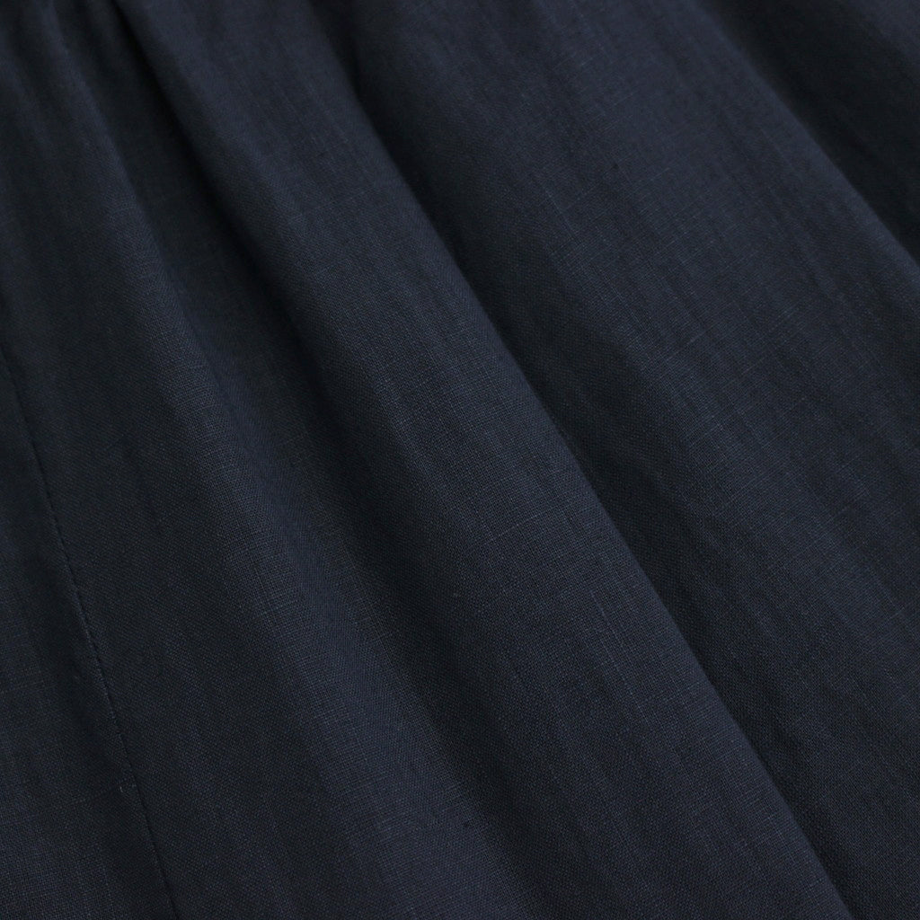 Linen Easy Wide Pants #NAVY [GL241-40278B]