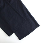 Linen Easy Wide Pants #NAVY [GL241-40278B]