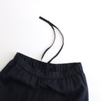 Linen Easy Wide Pants #NAVY [GL241-40278B]