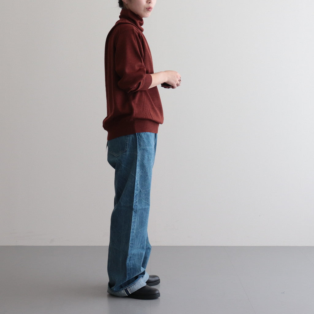 Turtle Neck L/S #Brown [2303-007W]