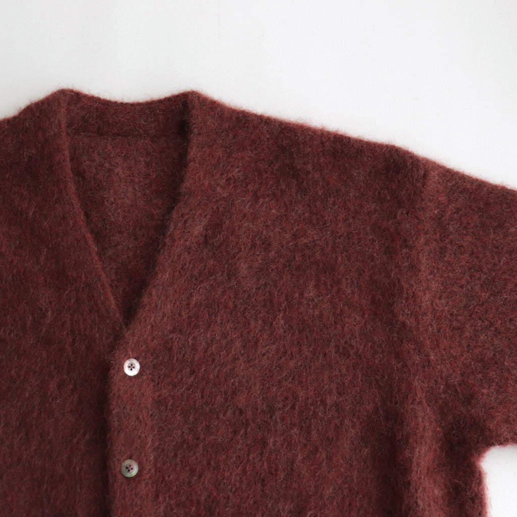 Mohair V/N Cardigan #Brick [2303-015] – ciacura