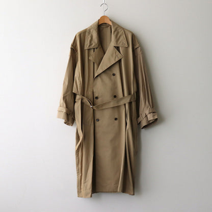 DETACHABLE WIDE TRENCH COAT #KHAKI [YK24FW0736C]