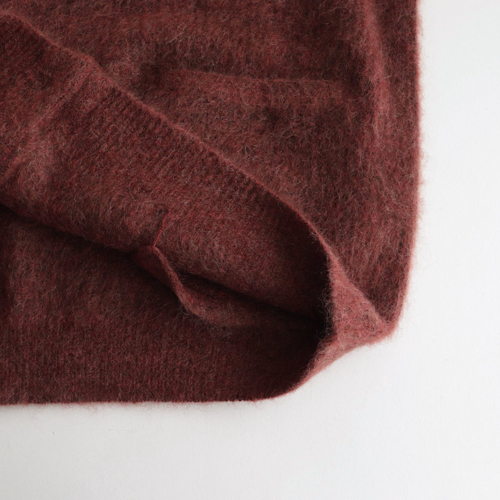 Mohair V/N Cardigan #Brick [2303-015]