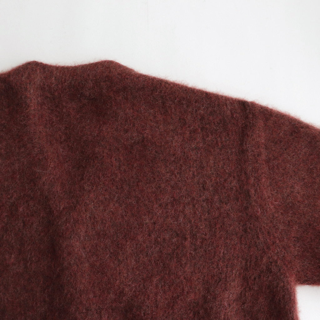 Mohair V/N Cardigan #Brick [2303-015]