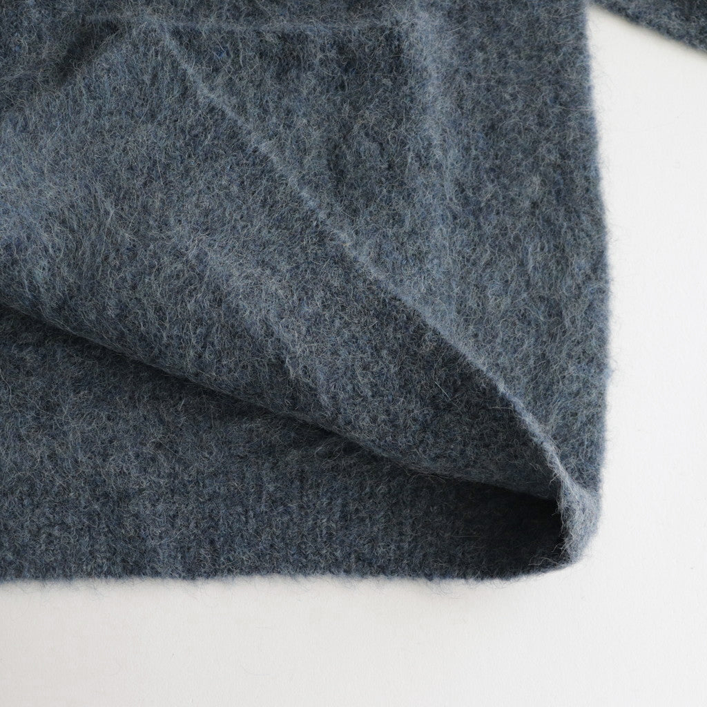 Suri Alpaca Short Gown #Blue [2303-016]