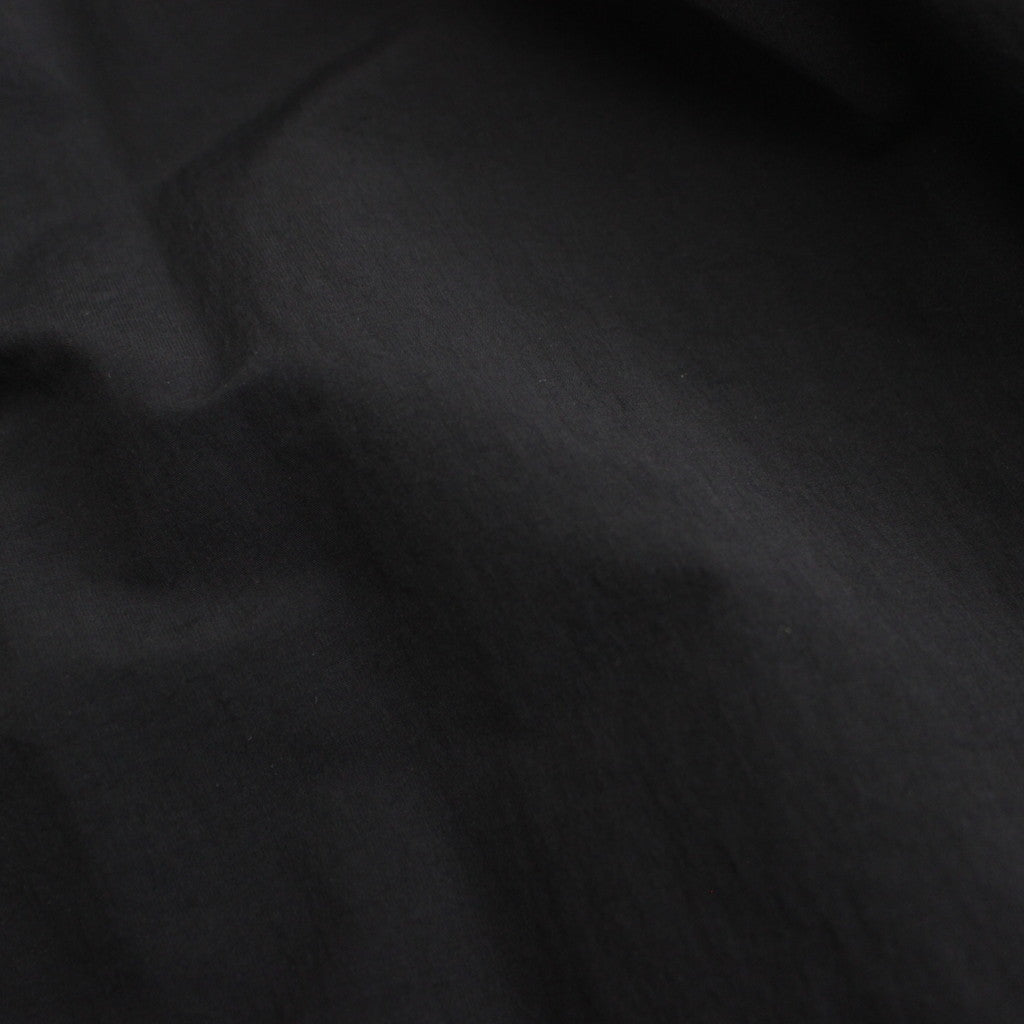 WINDPROOF NYLON WIDE EASY SHORT TROUSERS #BLACK [ST.814]