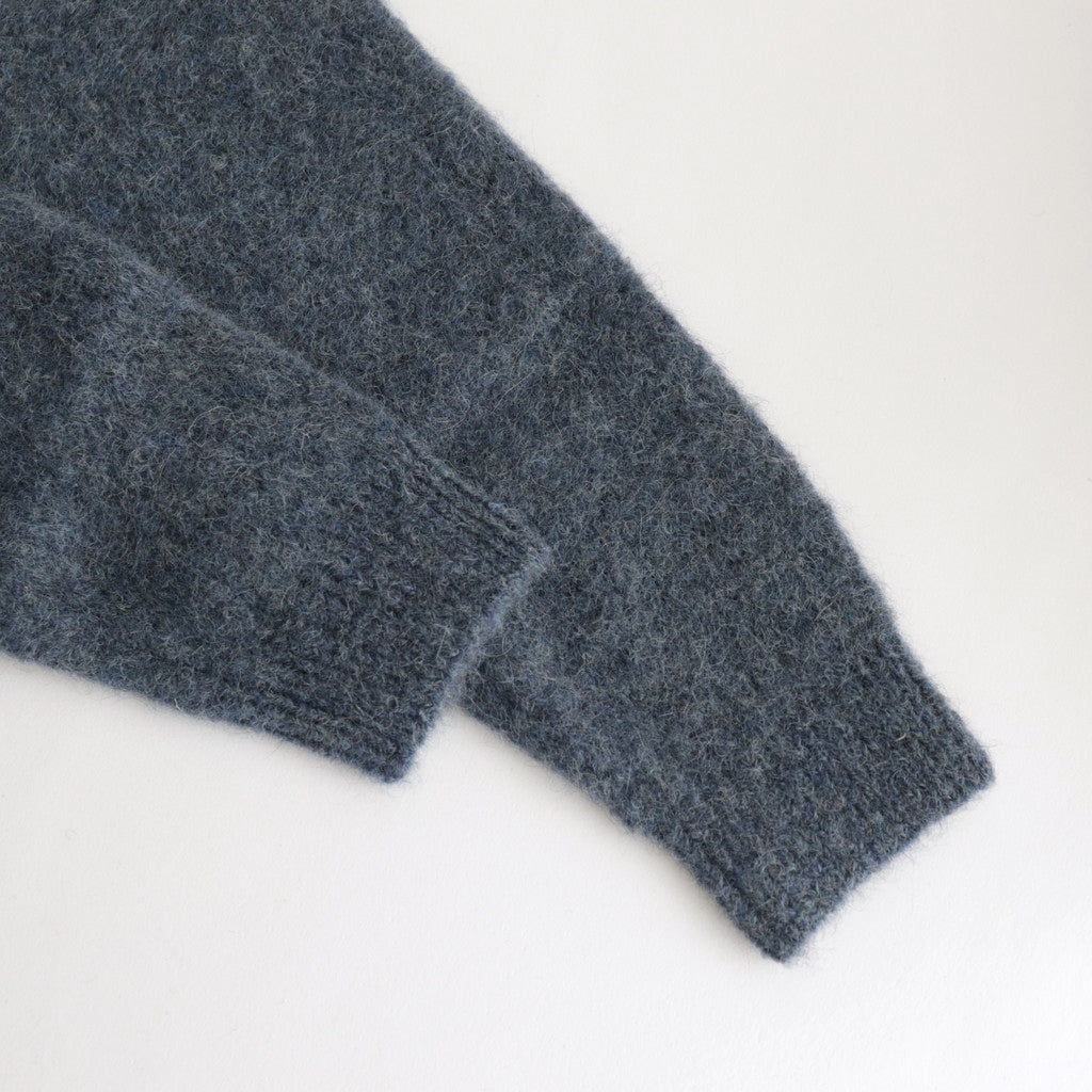 Suri Alpaca Short Gown #Blue [2303-016]