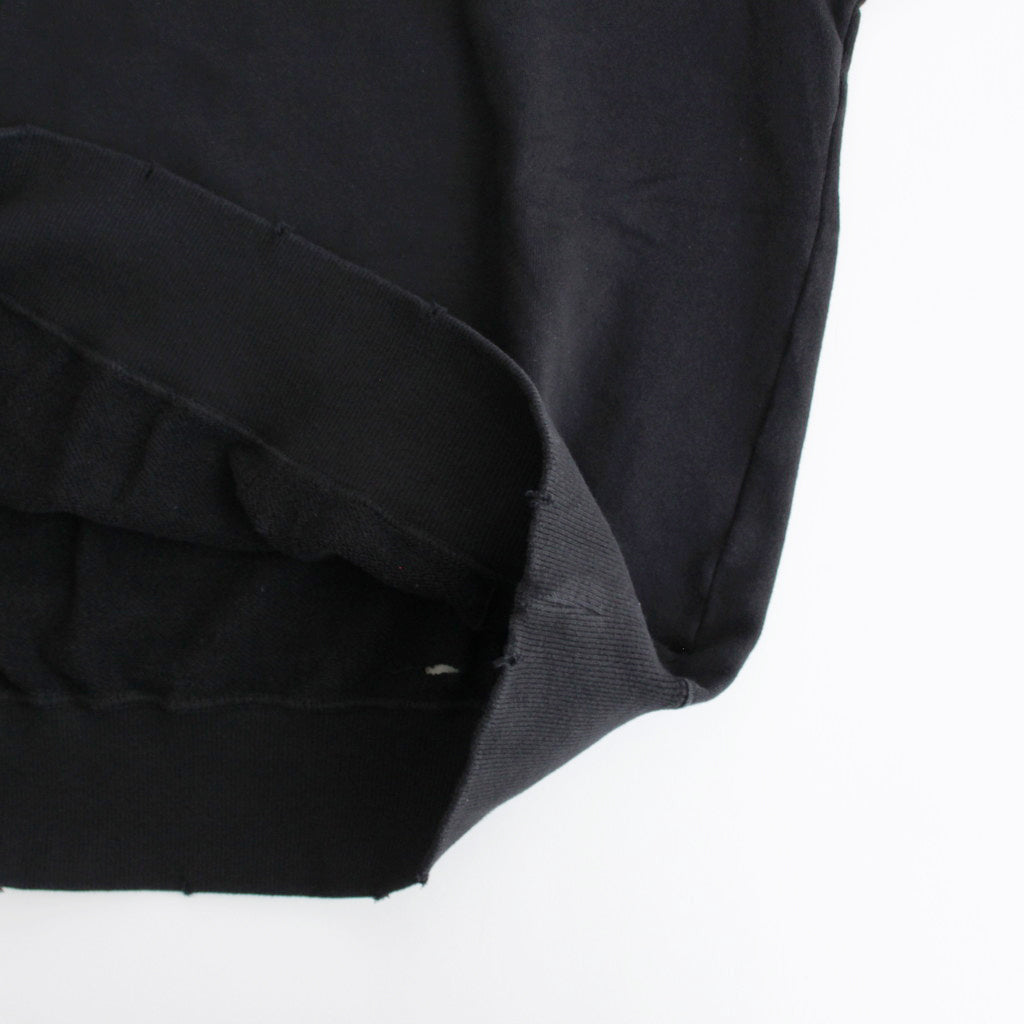 OVERSIZED REBUILD SWEAT LS #BLACK [ST.984]