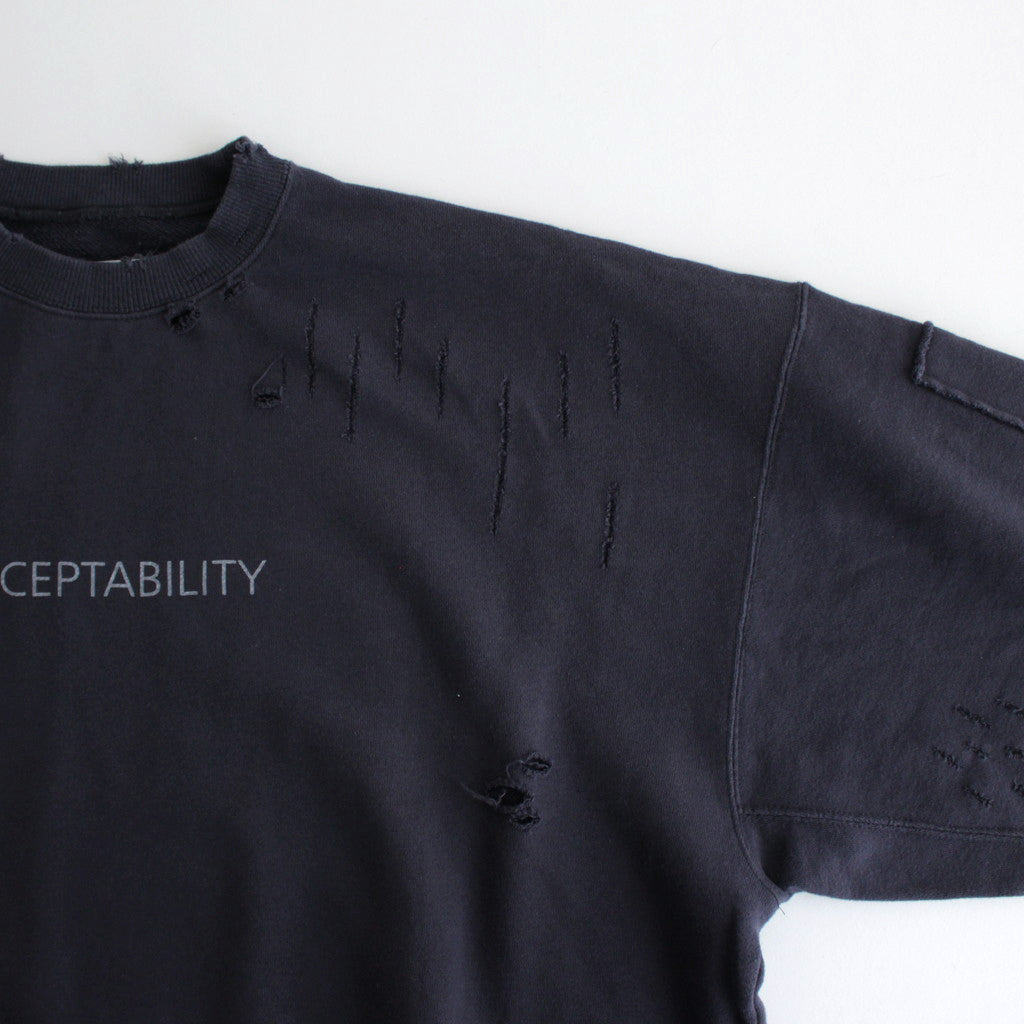 OVERSIZED REBUILD SWEAT LS #BLUE GREY [ST.984]