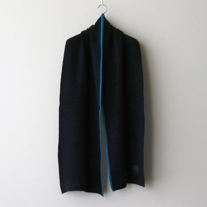 RIB LONG STOLE #BLACK [YK24FW0834A]