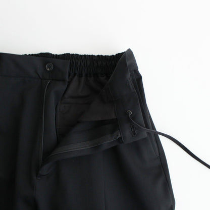 SIDE SLIT WIDE TROUSERS #BLACK [ST.960]