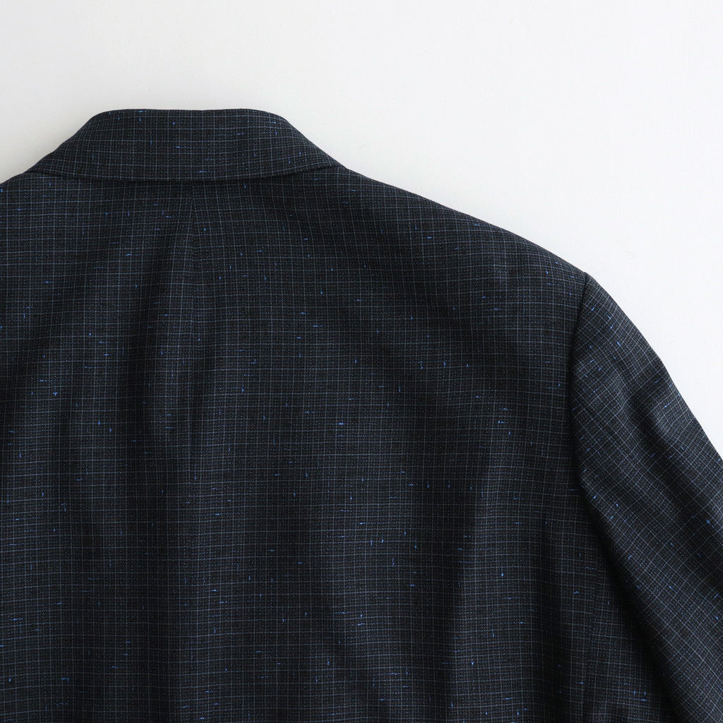 PLAID DOUBLE BREASTED JACKET #NAVY [YK24FW0861J]