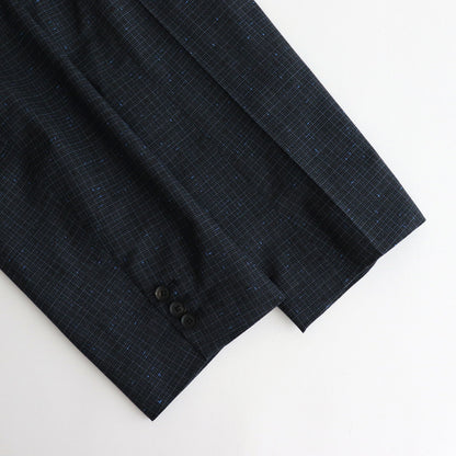 PLAID DOUBLE BREASTED JACKET #NAVY [YK24FW0861J]