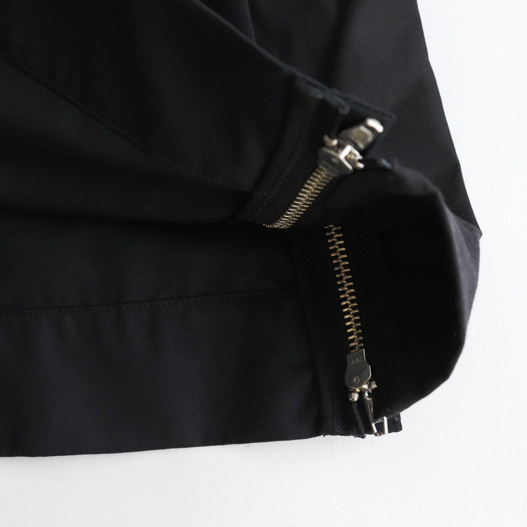 DETACHABLE WIDE TRENCH COAT #BLACK [YK24FW0736C]