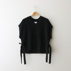Linen SOLOTEX Knit Vest #BLACK [GL241-80208]