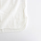 Waffle L/S Henley Neck Tee #WHITE [GU241-70136B]