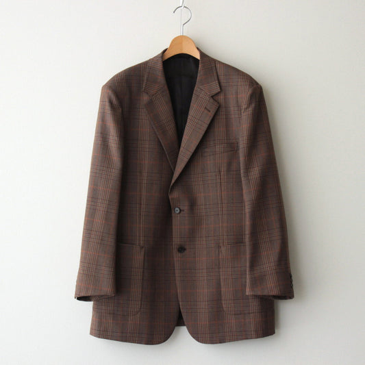 BLUEFACED WOOL CHECK JACKET #BROWN CHECK [A24AJ01CB]