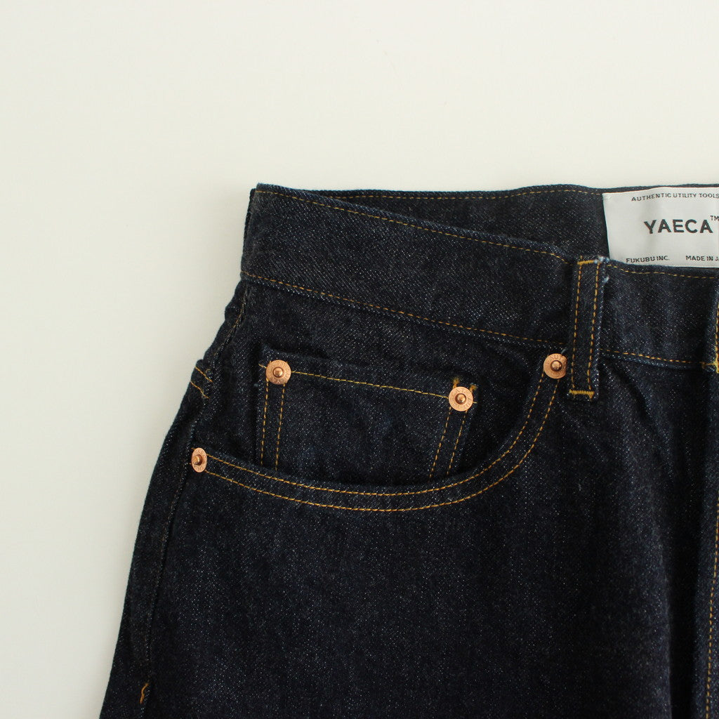 DENIM PANTS WIDE TAPERED #indigo [10-13W]