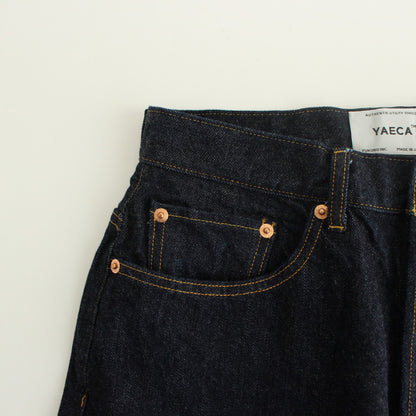 DENIM PANTS WIDE TAPERED #indigo [10-13W]