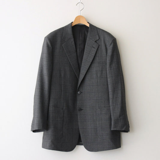 BLUEFACED WOOL CHECK JACKET #CHARCOAL CHECK [A24AJ01CB]