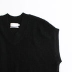 Linen SOLOTEX Knit Vest #BLACK [GL241-80208]
