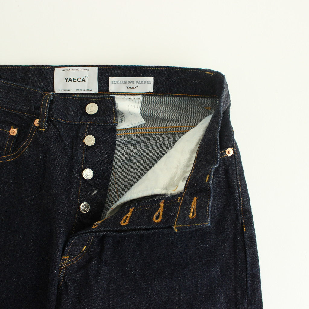 DENIM PANTS WIDE TAPERED #indigo [10-13W]