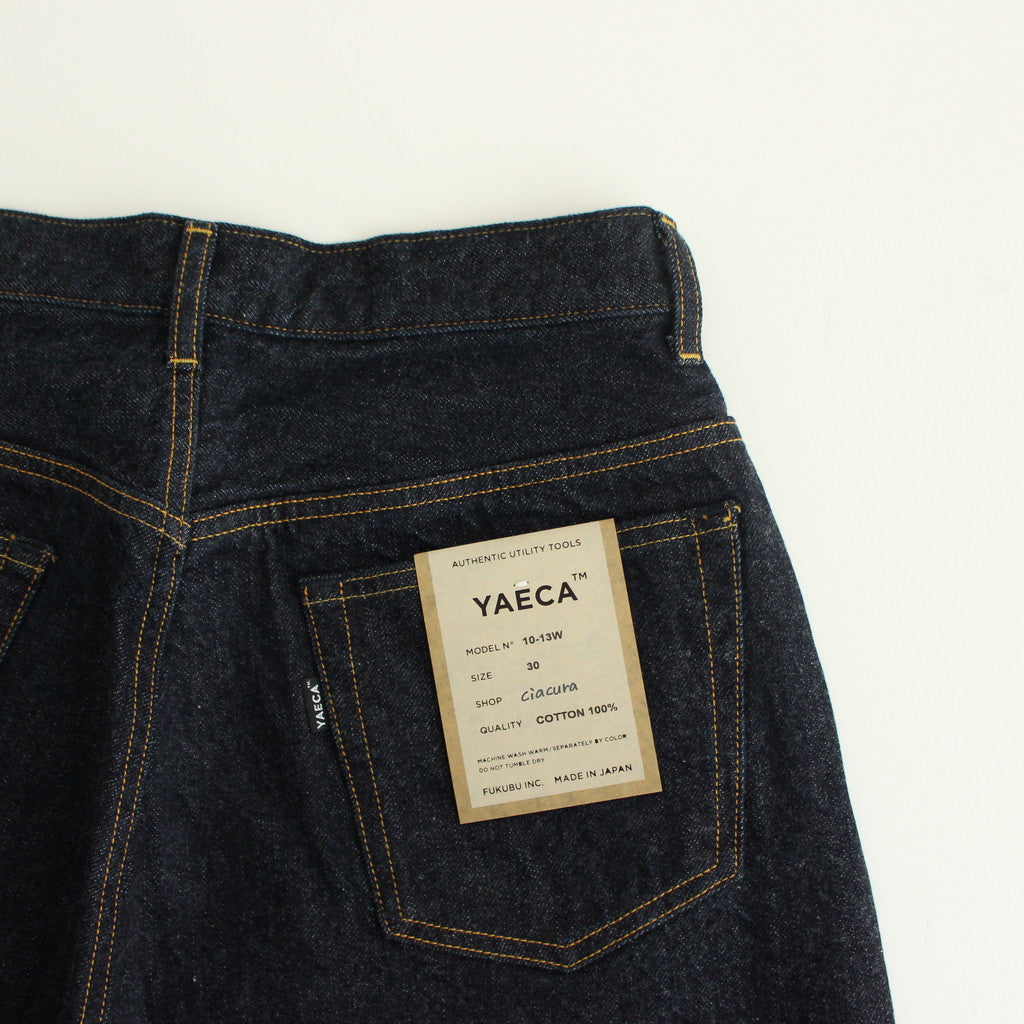 DENIM PANTS WIDE TAPERED #indigo [10-13W]