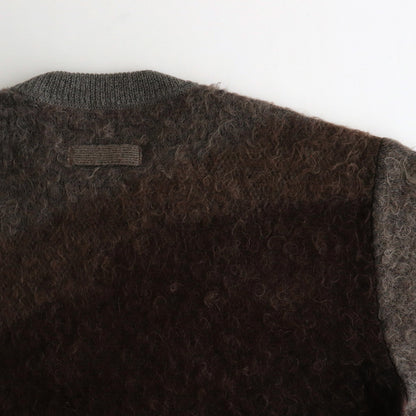 GRADATION MOHAIR KNIT LS #BROWN CREAM GRADATION [ST.1001]