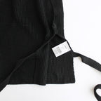 Linen SOLOTEX Knit Vest #BLACK [GL241-80208]